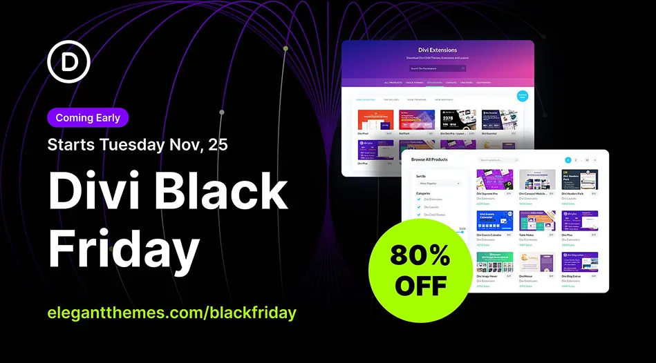 Divi Black Friday Deal 2025
