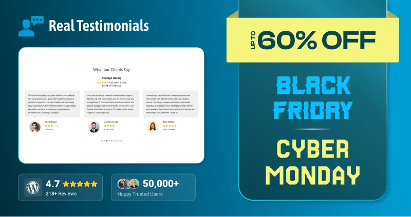 Real Testimonials Black Friday Deal 2025