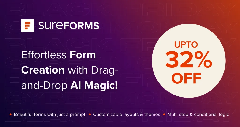 SureForms Black Friday Deal 2025