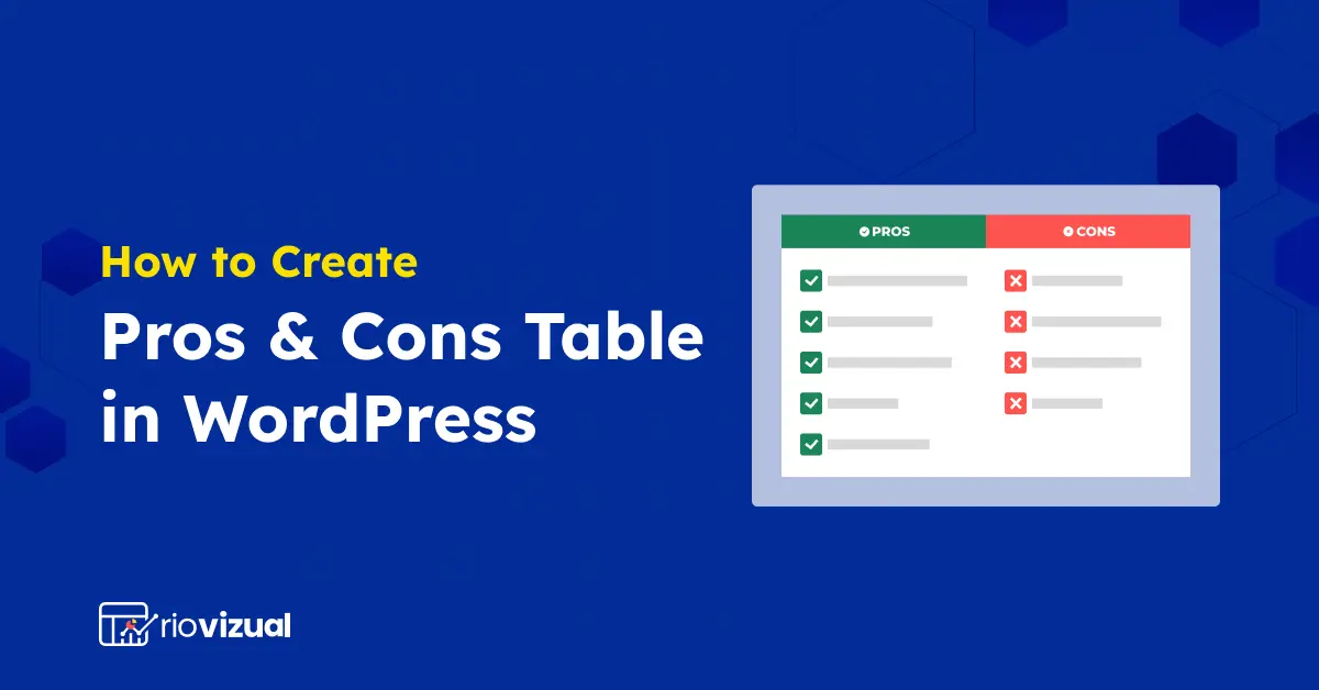 How to Create Pros and Cons Table in WordPress?