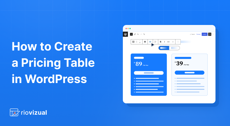 How to Create Pricing Table in WordPress