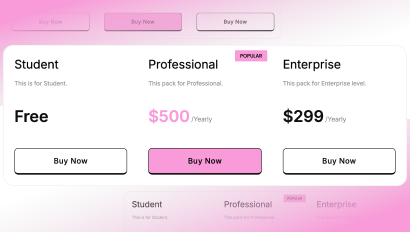 Minimal Plan Comparison Pricing Table