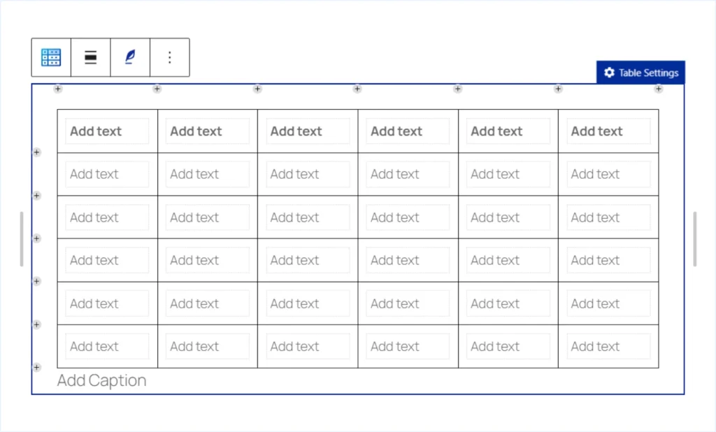 Blank Canvas of RioVizual Table