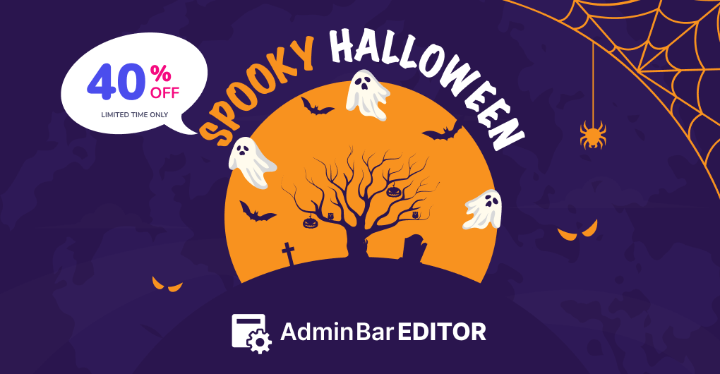 Admin Bar Editor Halloween Deal 2025