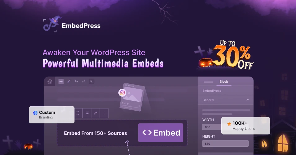 EmbedPress Halloween Deal 2025