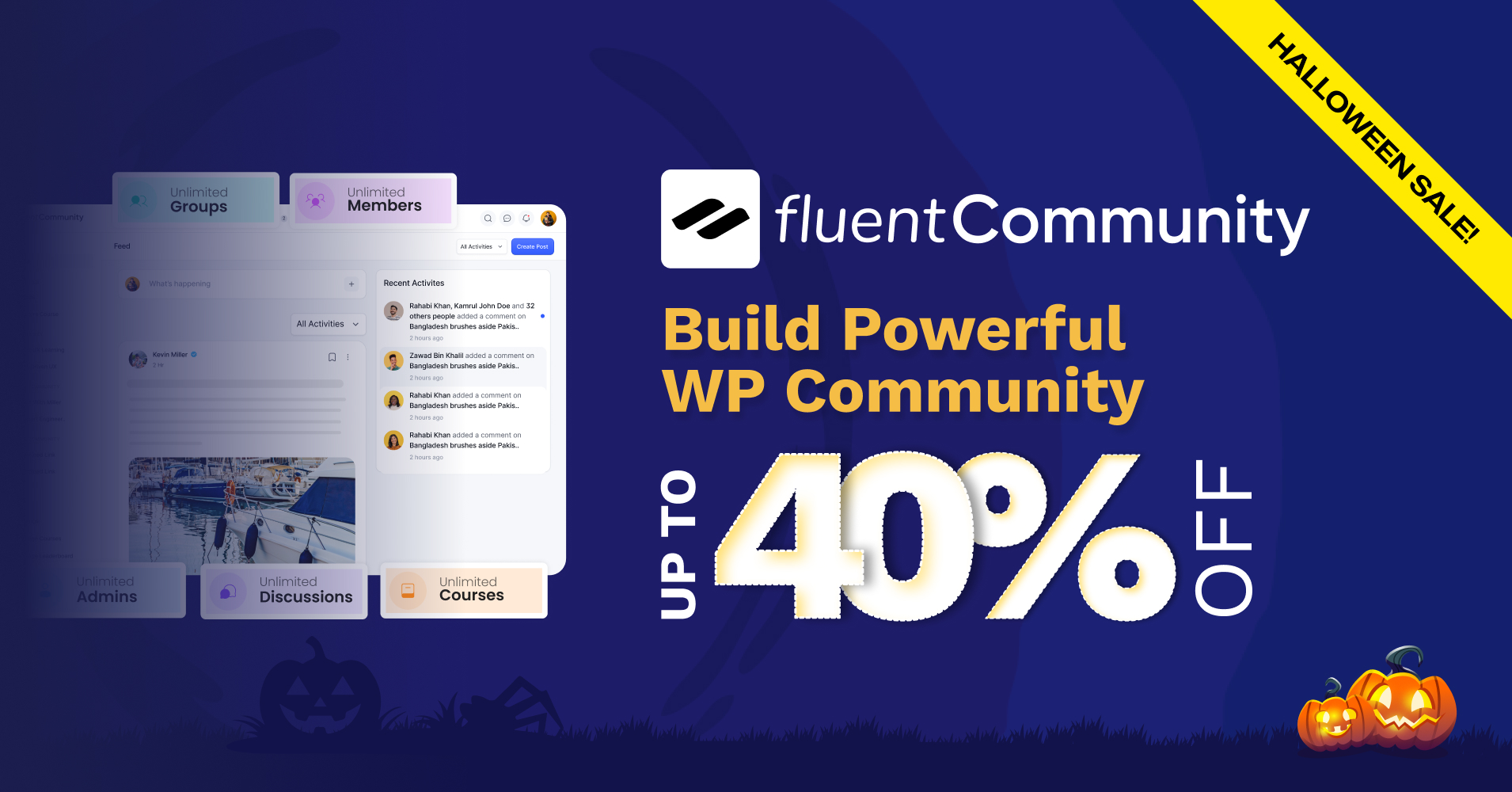 FluentCommunity Halloween Deal 2025