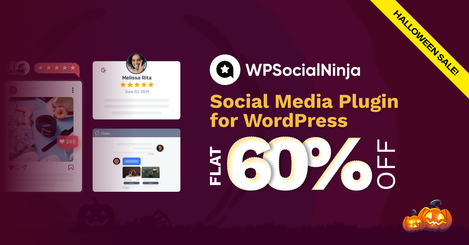 WP Social Ninja Halloween Deal 2025