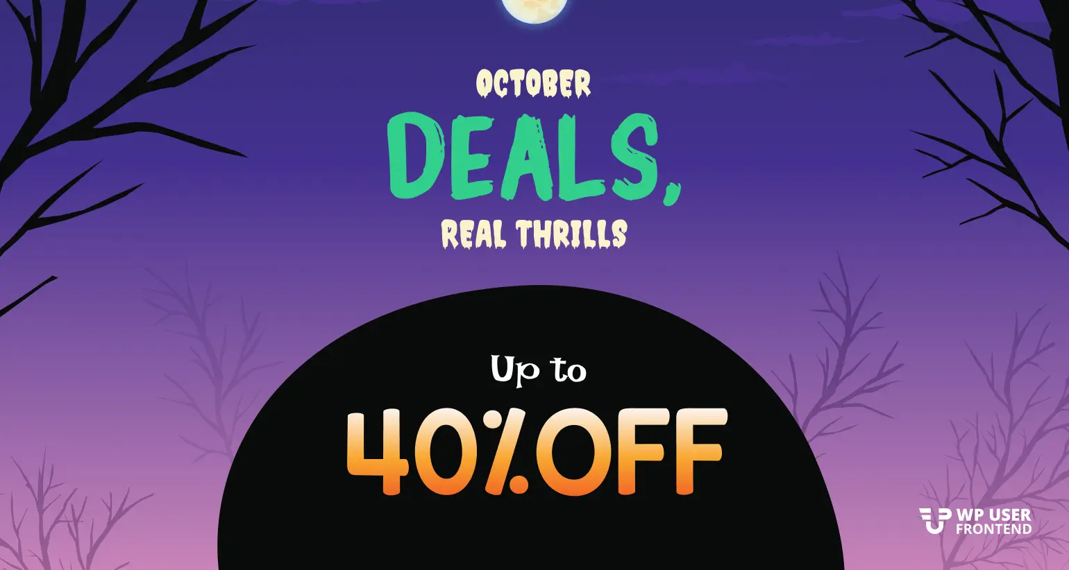 WP User Frontend Pro Halloween Deal 2025