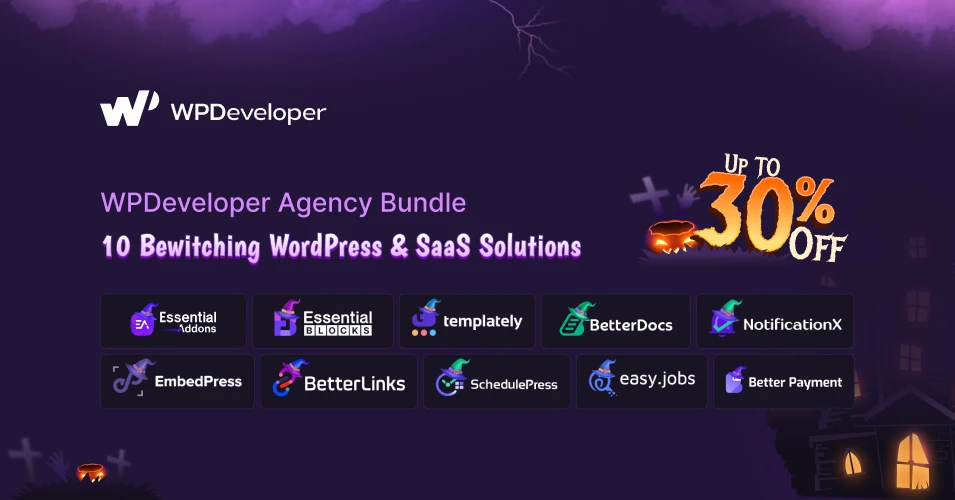 WPDeveloper Agency Bundle Halloween Deal 2025