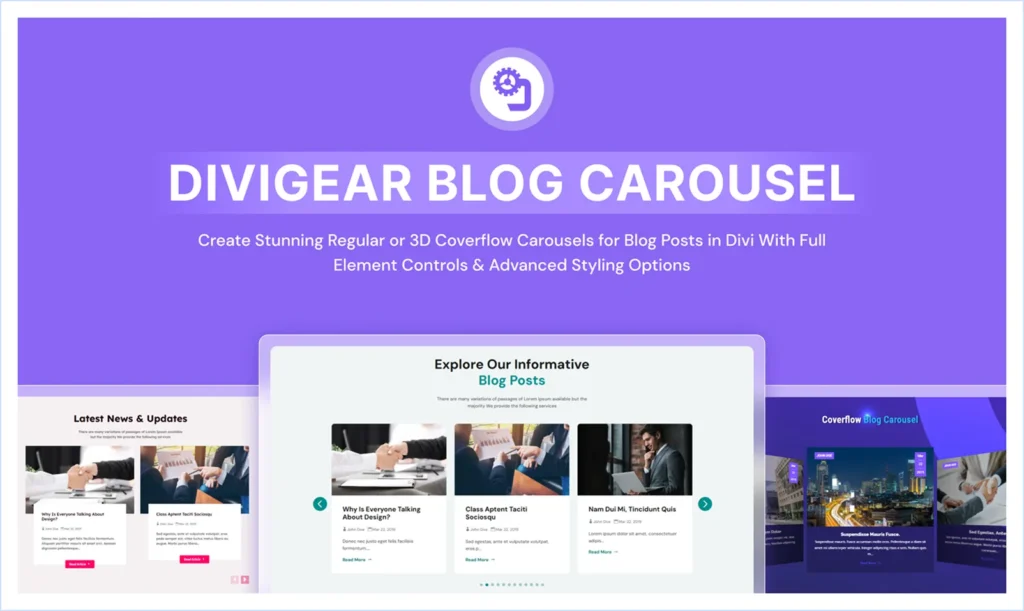 DiviGear Blog Carousel