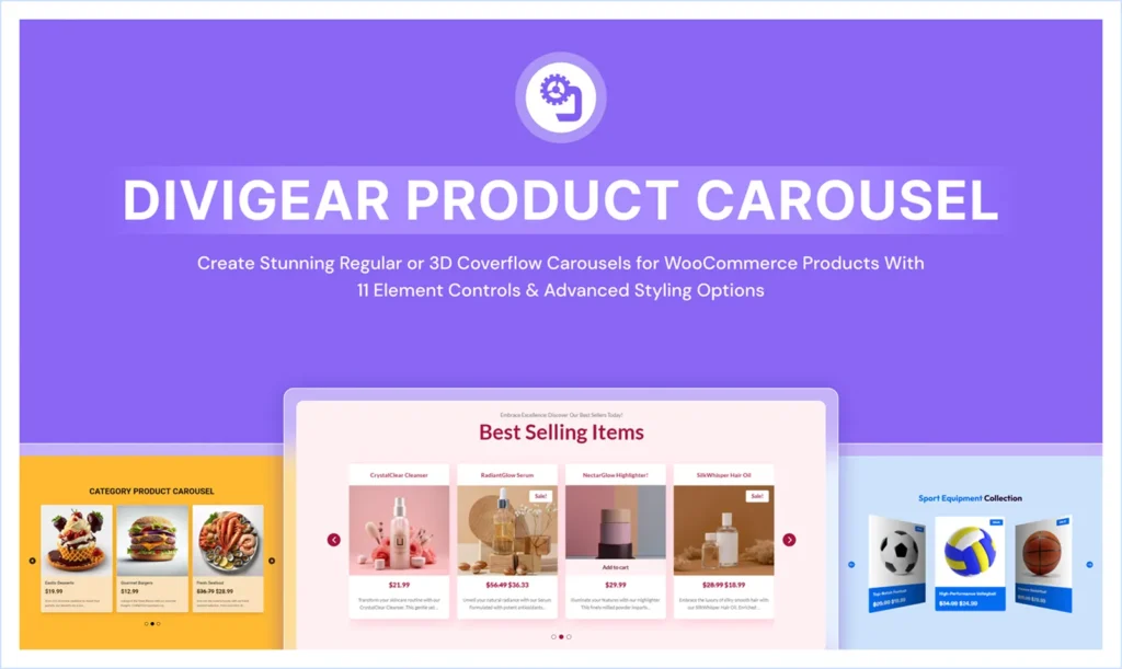 DiviGear Product Carousel