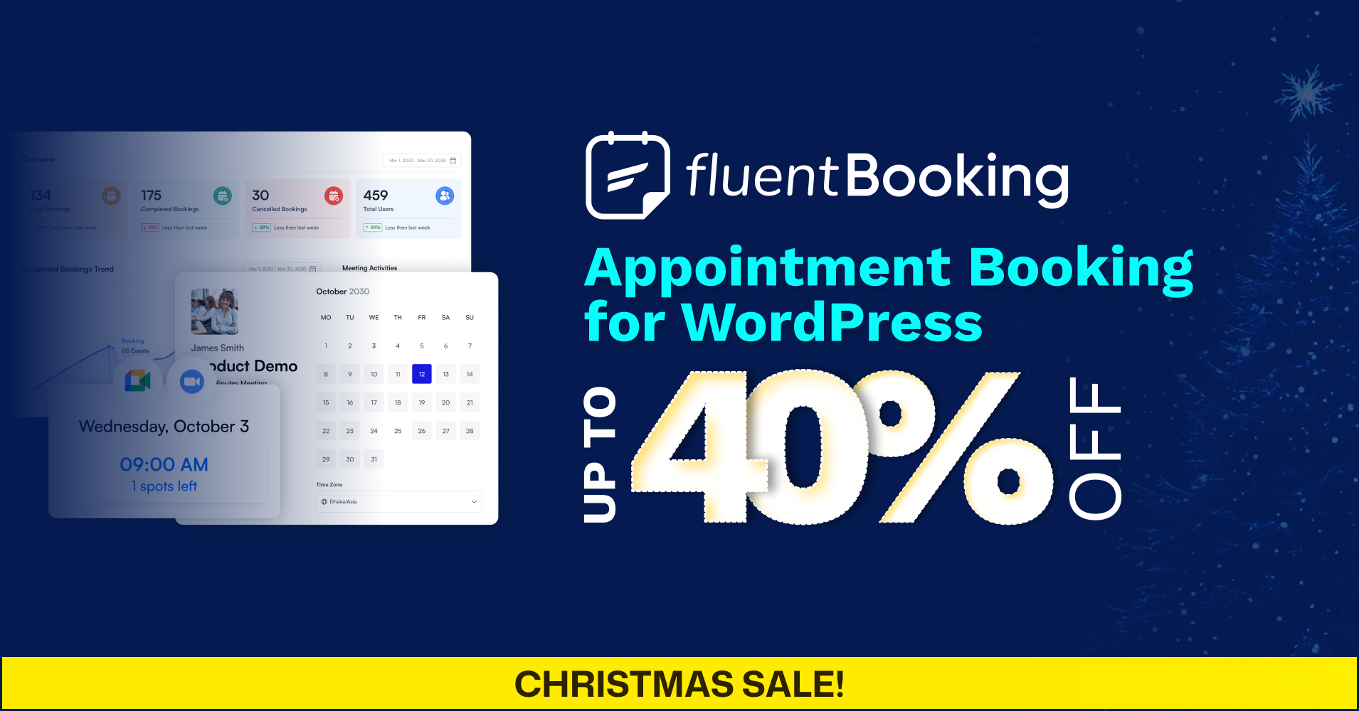 FluentBooking Holiday Deals Details 2025-2026