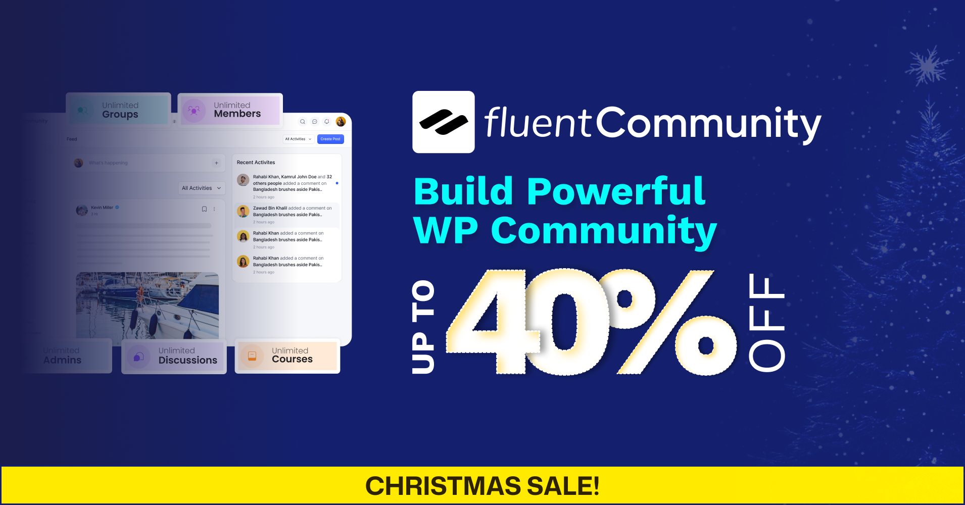 FluentCommunity Holiday Deals Details 2025-2026