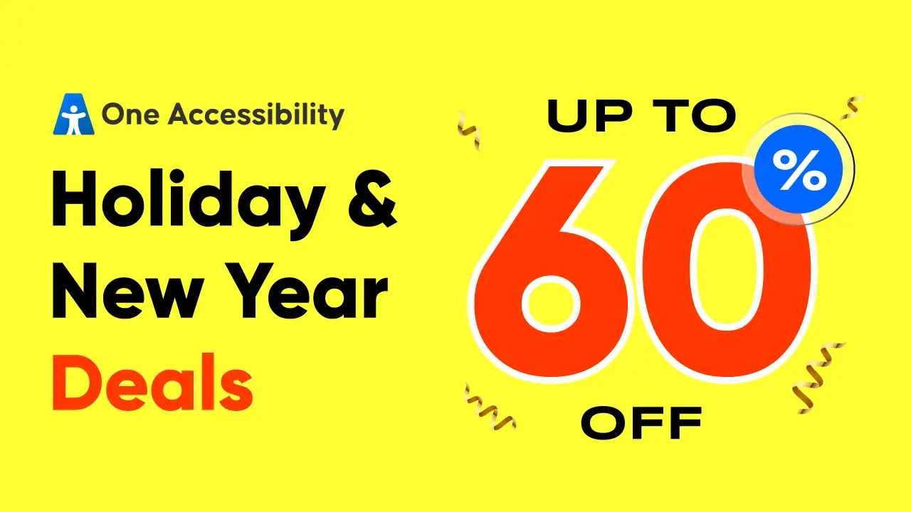 One Accessibility Holiday Deals Details 2025-2026