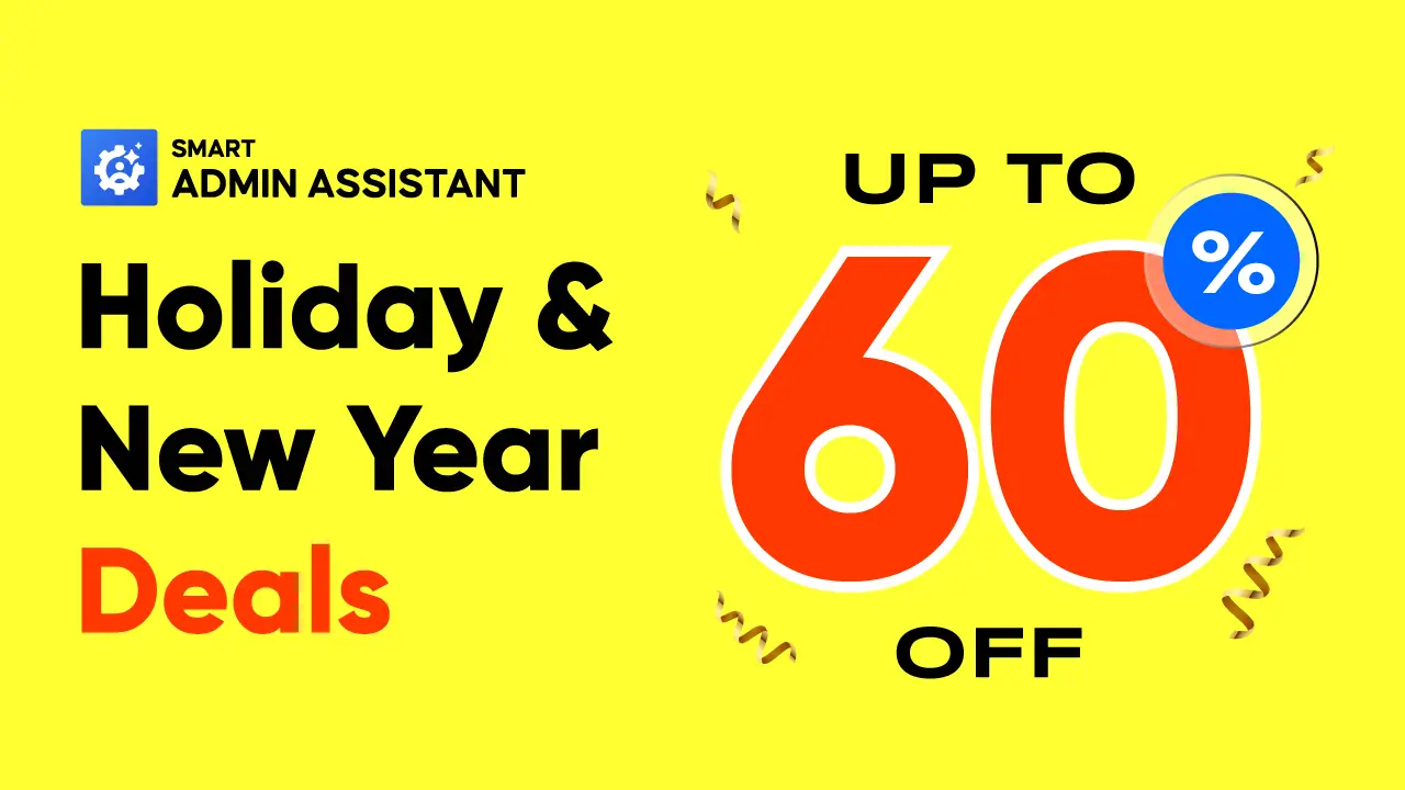Smart Admin Assistant Holiday Deals Details 2025-2026