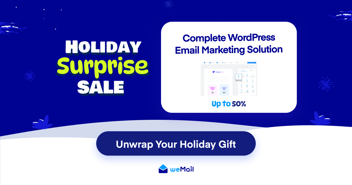 weMail Holiday Deals Details 2025-2026