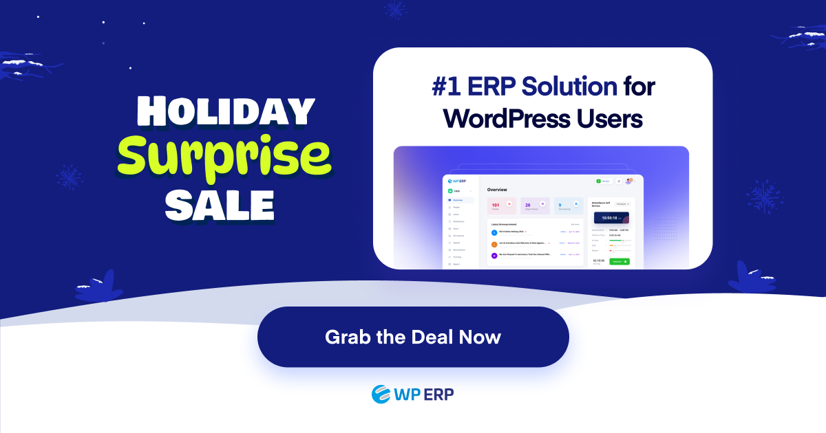 WP ERP Holiday Deals Details 2025-2026