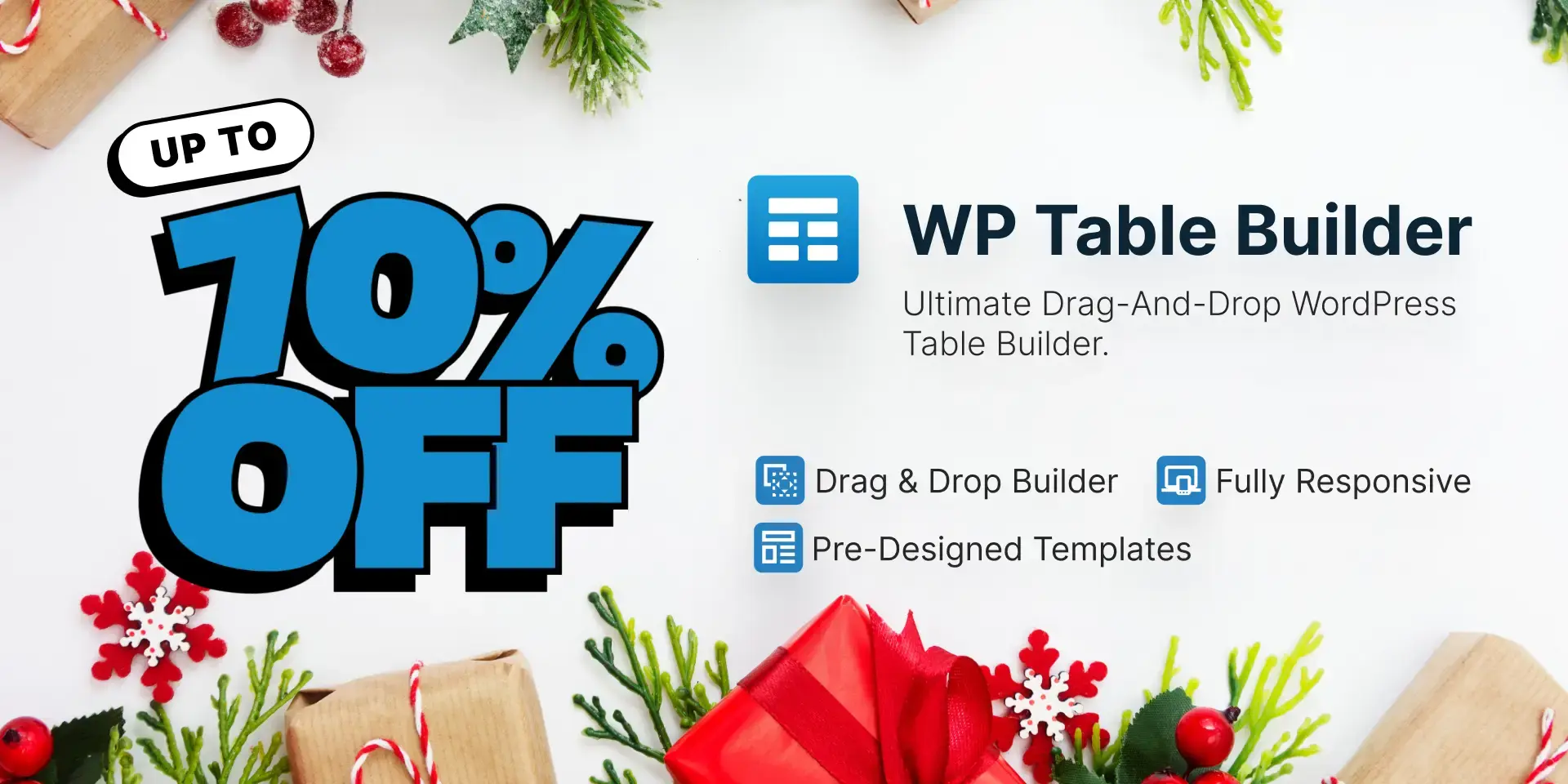 WP Table Builder Holiday Deals Details 2025-2026