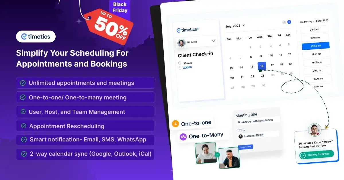 Timetics Holiday Deals Details 2025-2026