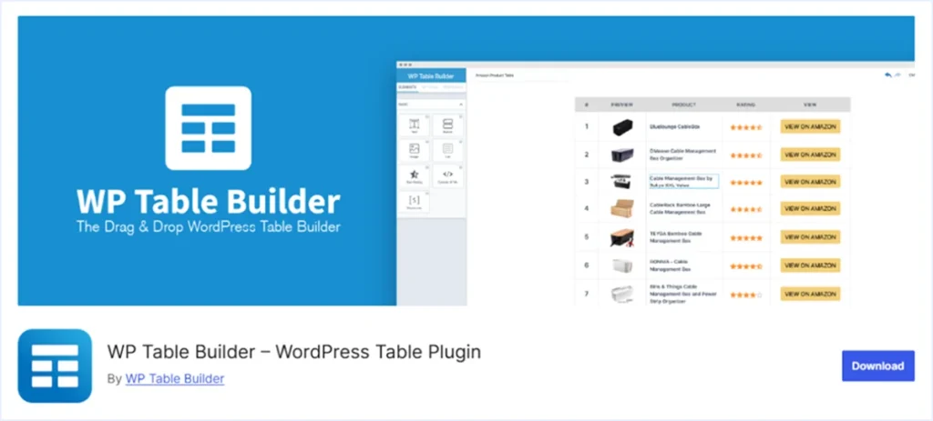 WP Table Builder